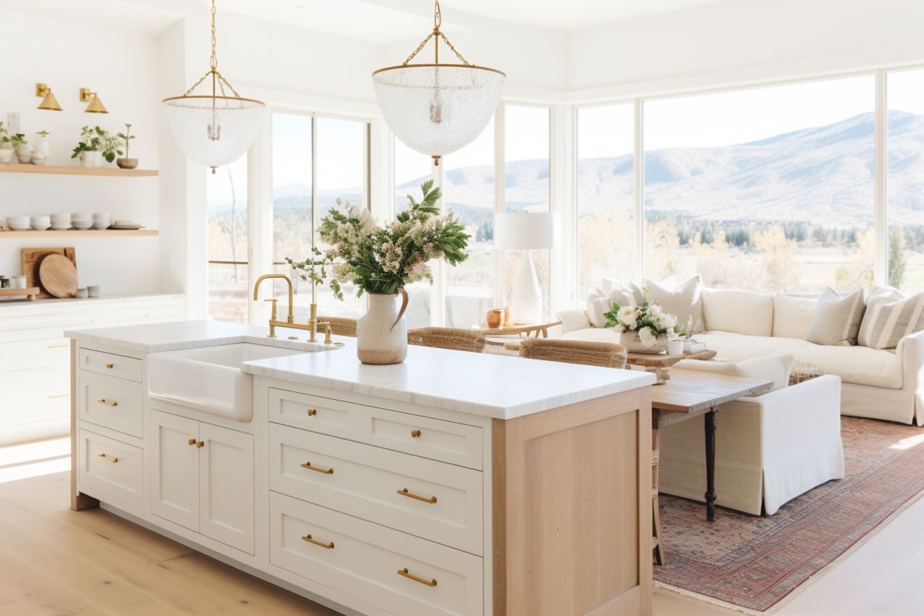Kitchen island interior